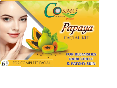 Cosmo Nature Papaya Facial Kit, papya Facial Kit, Facial Kit, Fruit Ki